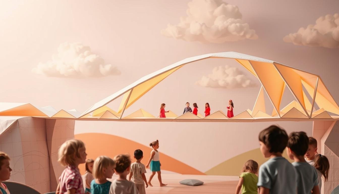brücke aus papier bauen