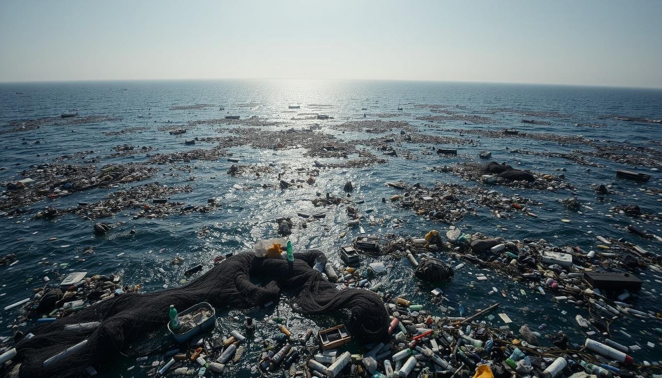 müllteppich im meer